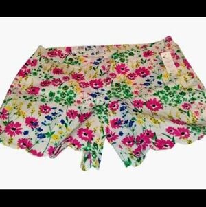 Crown & Ivy 16W Scalloped Stretchy Shorts